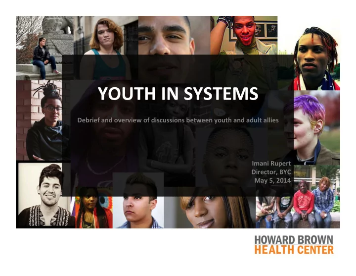 youth in systems youth in systems