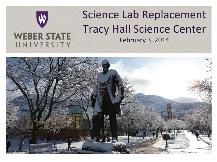 science lab replacement tracy hall science center