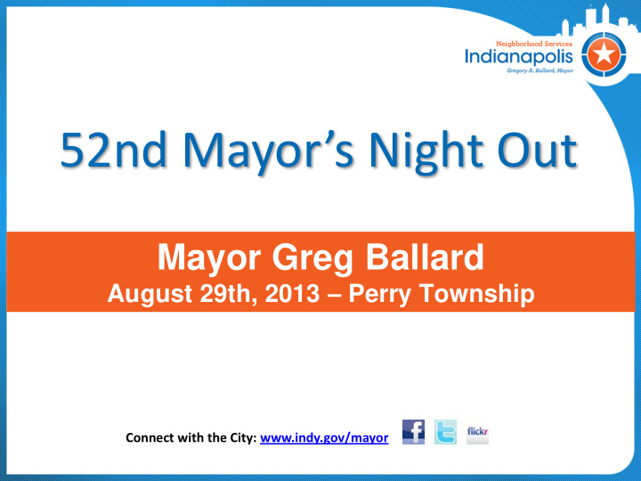 52nd mayor s night out