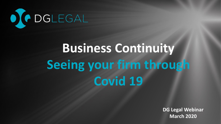 business continuity seeing your firm through covid 19