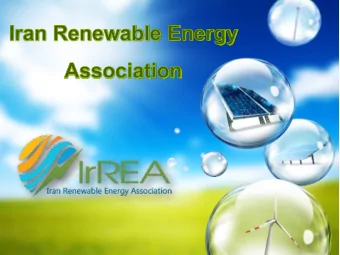 Table of Contents  Brief Introduction of  Association  Brief Introduction    Iran Renewable