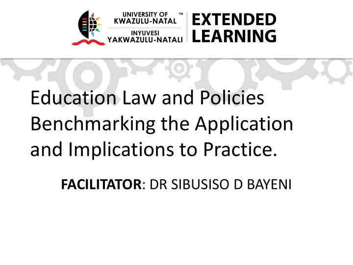 education law and policies benchmarking the application
