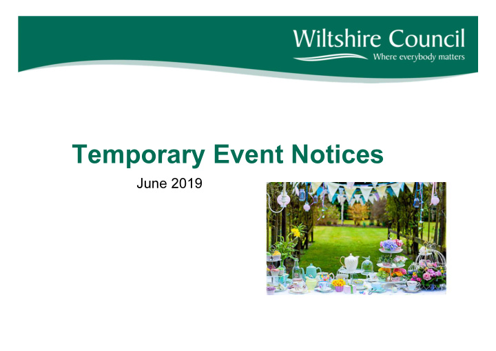 temporary event notices