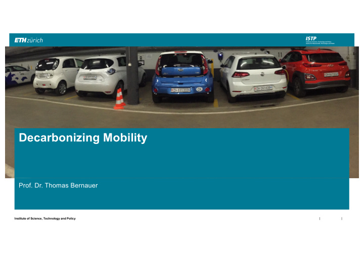decarbonizing mobility