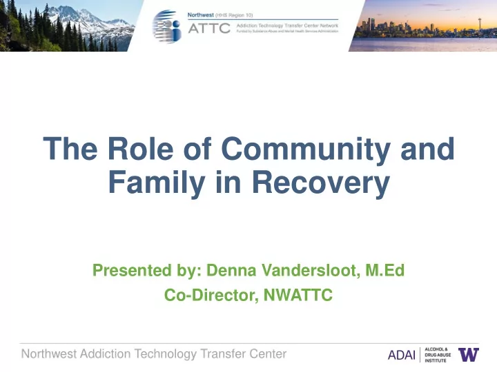 family in recovery