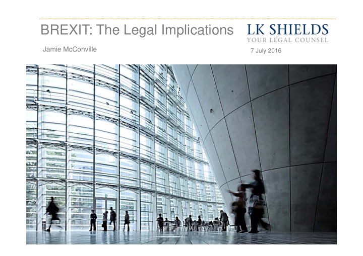 brexit the legal implications