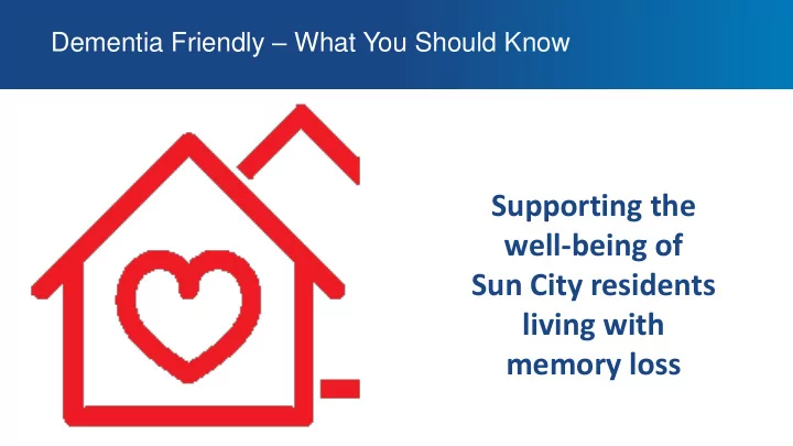 sun city residents