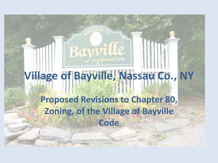 village of bayville nassau co ny