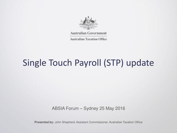 single touch payroll stp update
