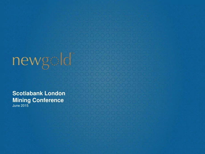 scotiabank london mining conference