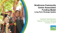 strathcona community centre association funding model