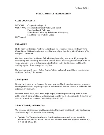 OBJ/349/11  PUBLIC AMENITY PRESENTATION  CORE DOCUMENTS  DECC009  Compendium Page 15  OBJ-349-002