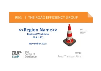 Workshop Overview  Purpose  To increase understanding of the business case approach in  transport