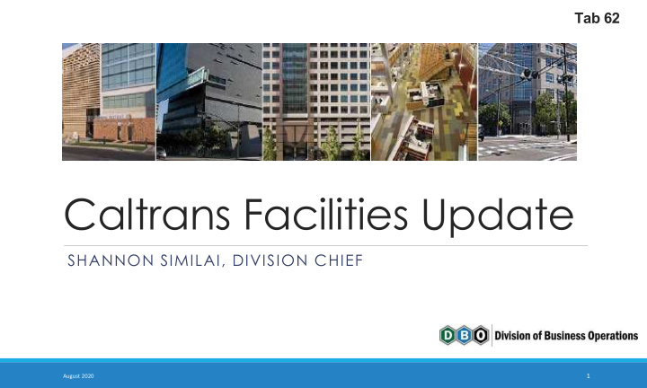 caltrans facilities update