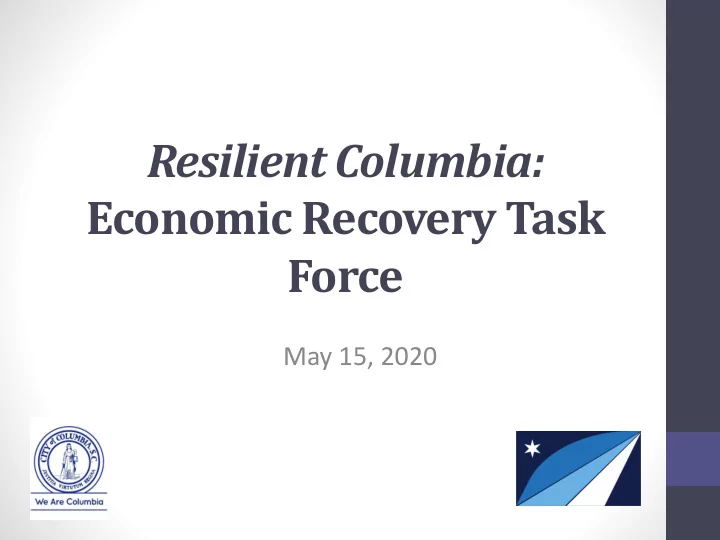economic recovery task
