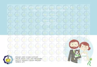 WEDDING CHAPEL INTERIOR DESIGN WITH THE  CONCEPT OF JAVA CONTEMPORARY  Herwidya Dyah Prasetyani