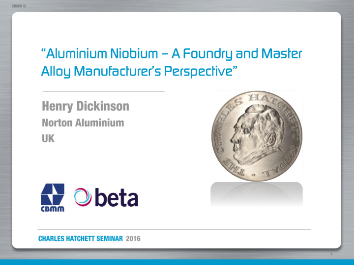 aluminium niobium a foundry and master