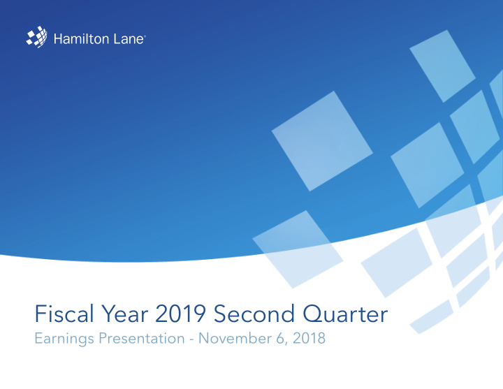 fiscal year 2019 second quarter
