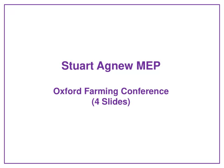 stuart agnew mep