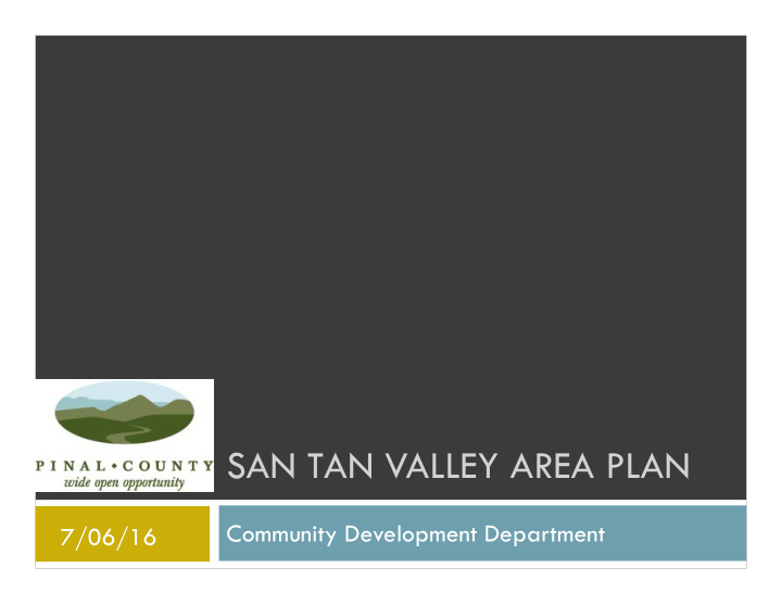 san tan valley area plan