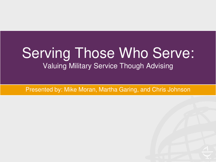 serving those who serve