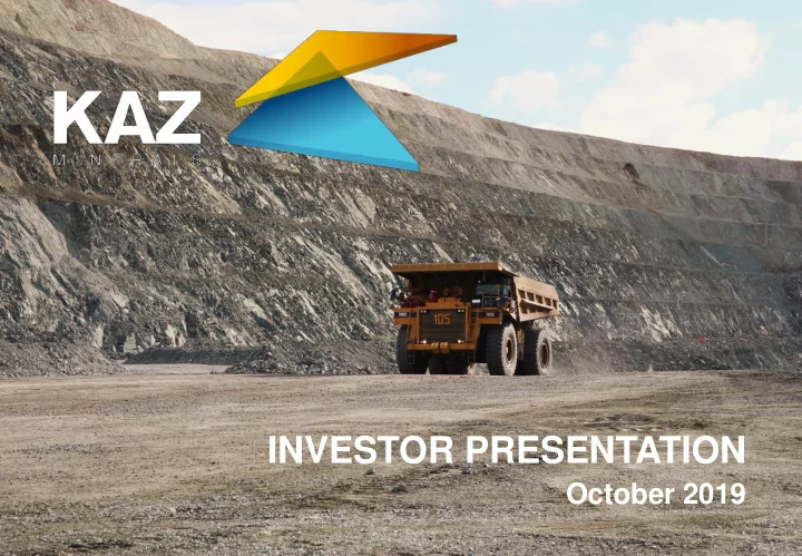 investor presentation