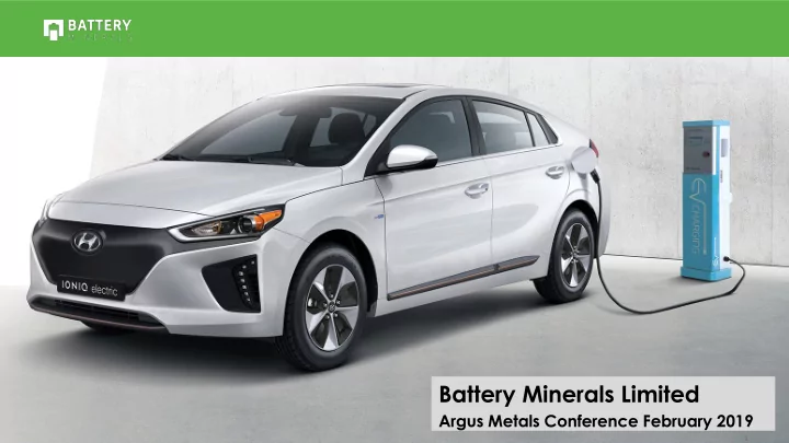 battery minerals limited