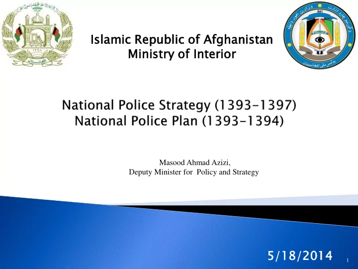 islamic amic re republi blic c of afghanist hanistan an