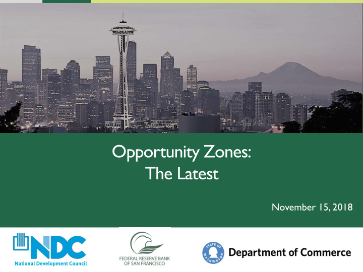 opportunity zones the latest