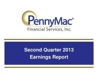 Second Quarter 2013  Earnings Report  Draft  Forward Looking Statements  4/27/13  This presentation