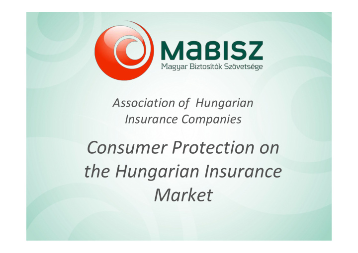 consumer protection on the hungarian insurance market