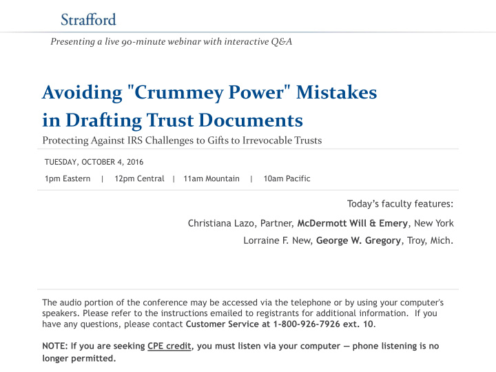 in drafting trust documents