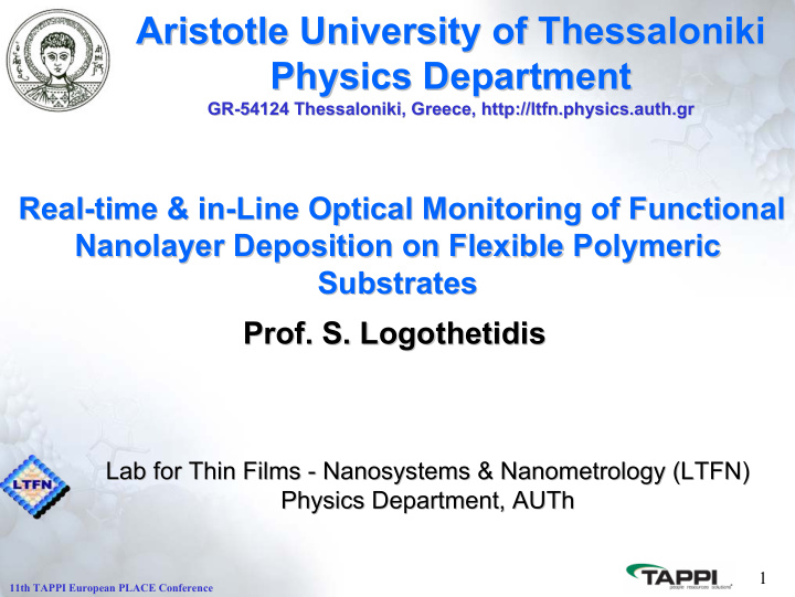 aristotle university of thessaloniki thessaloniki