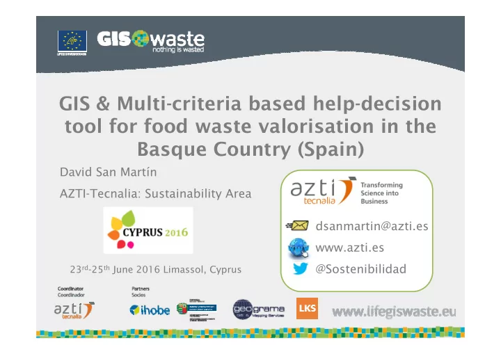 gis multi criteria based help decision tool for food