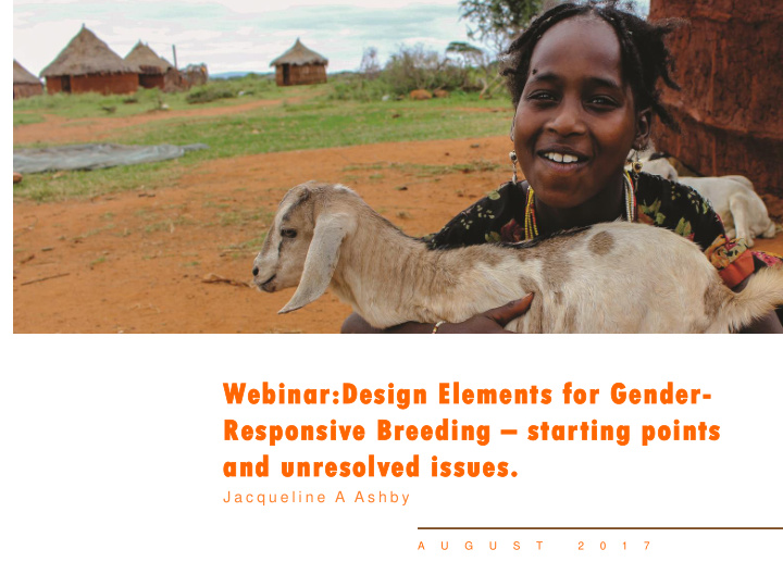 webinar design elements for gender responsive breeding
