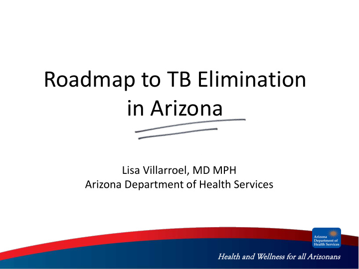 roadmap to tb elimination in arizona