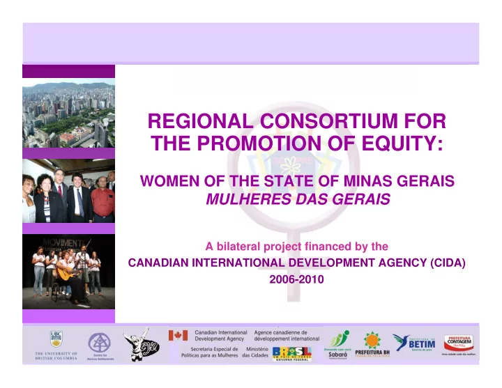 regional consortium for the promotion of equity