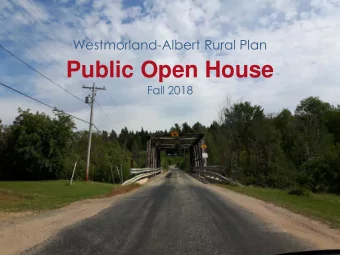 Public Open House  Fall 2018  18 land use plans in effect throughout Southeast  What is a Rural