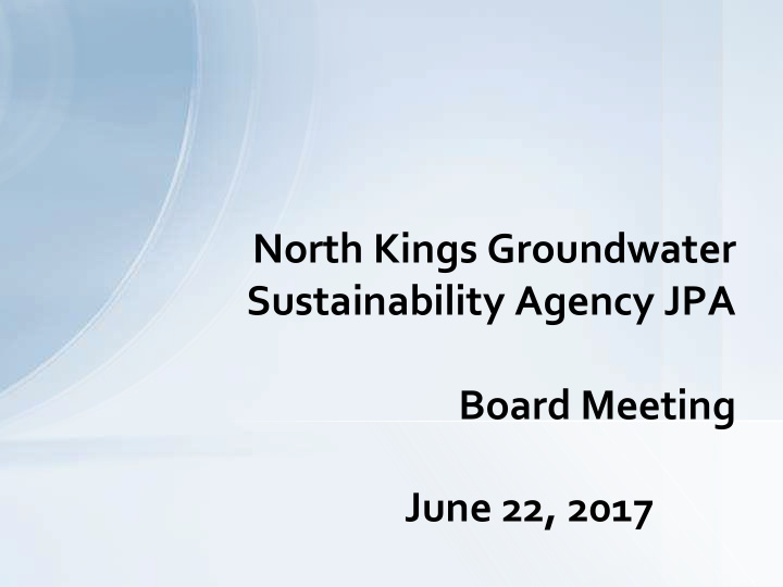 sustainability agency jpa board meeting