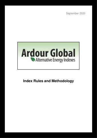 September 2020  TABLE OF CONTENTS  I. GENERAL DESCRIPTION