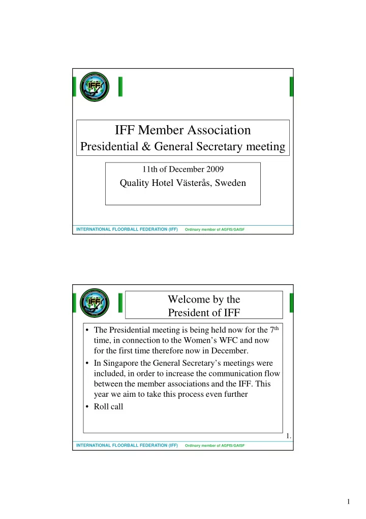 iff member association