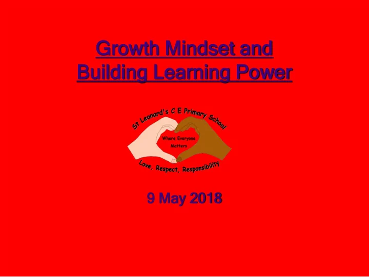 gr grow owth th mi mind ndset set an and d
