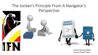 Perspective  Leeann Shimoda RRSW  Joss Ann Russell-Taylor  Welc  lcome to our  r TEAM  Leeann  Bear