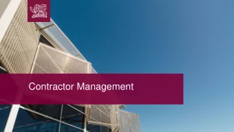 Contractor Management  Overview    What are the key WHS legal requirements in relation to