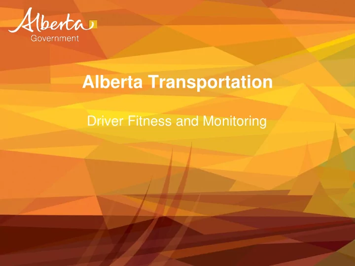 alberta transportation