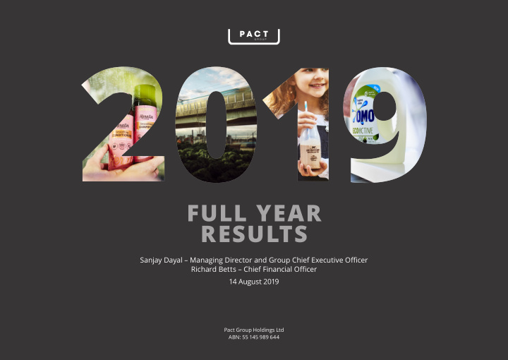 full year results