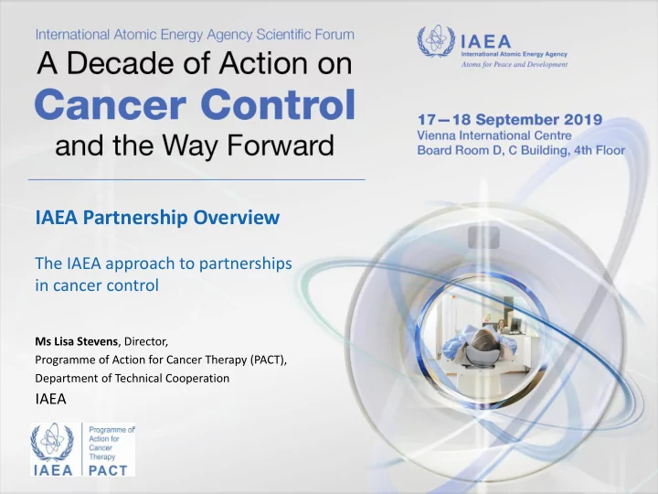 iaea partnership overview