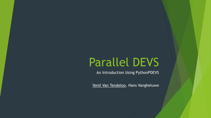 parallel devs