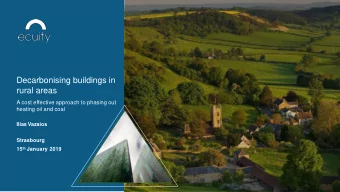 rural areas  A cost effective approach to phasing out  heating oil and coal  Ilias Vazaios