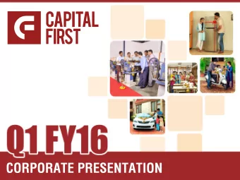 CORPORATE PRESENTATION  Disclaimer  This presentation has been prepared by and is the sole